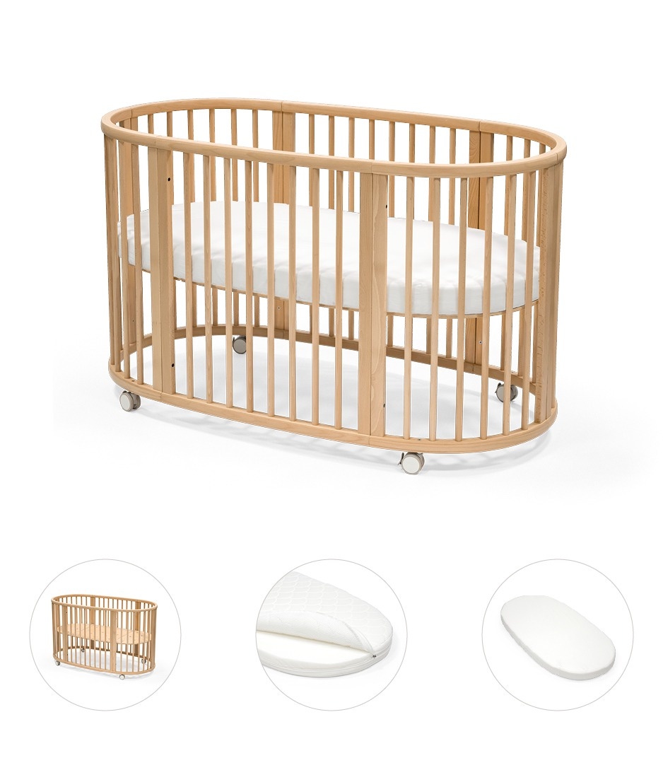 Stokke Sleepi Bed bundel naturel met matras & hoeslaken