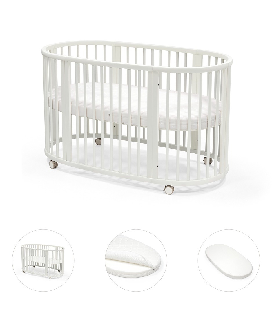 Stokke Sleepi Bed bundel wit met matras & hoeslaken