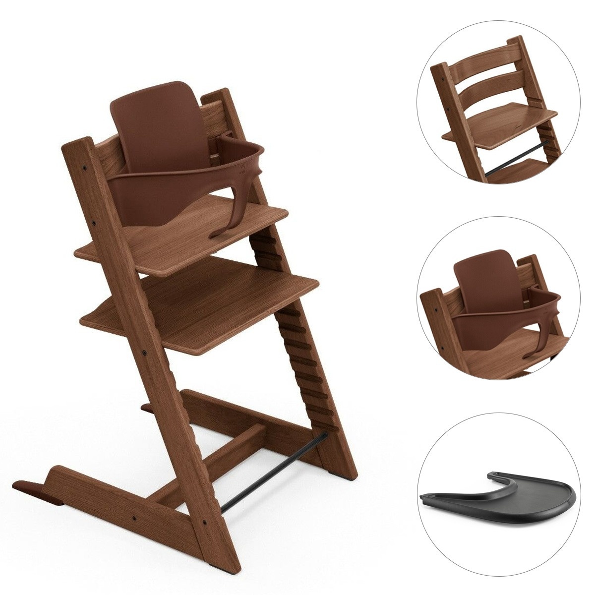 Stokke Tripp Trapp bundel kinderstoel met babyset en tafelblad