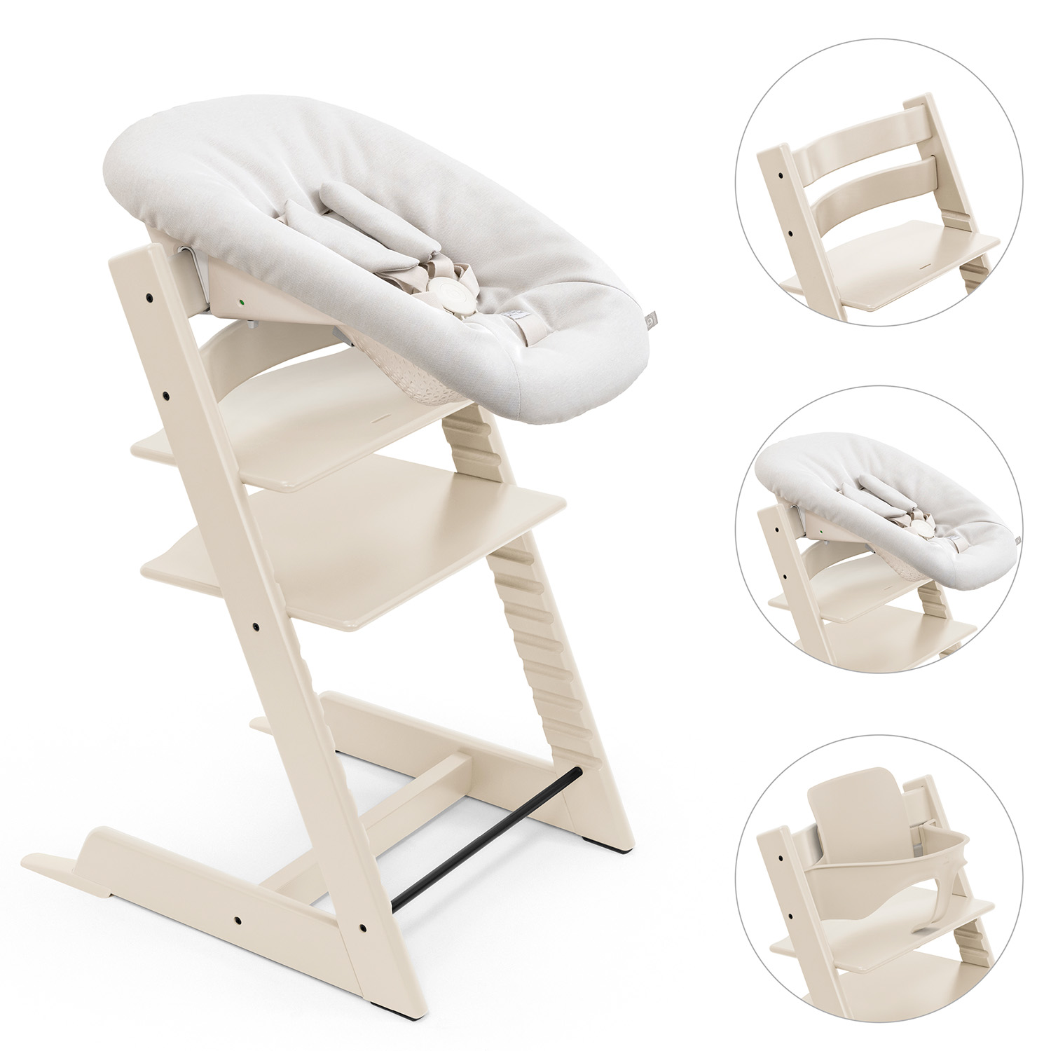 Stokke Tripp Trapp bundel kinderstoel met newbornset en babyset
