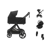 Thule Charm 2-in-1 Kinderwagen - Black | Thule Maple Autostoeltje | Autostoel Adapterset