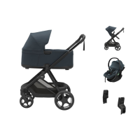 Thule Charm 2-in-1 Kinderwagen - Darkest Blue | Thule Maple Autostoeltje | Autostoel Adapterset