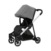 Thule Shine Kinderwagen Aluminium / Grey Melange