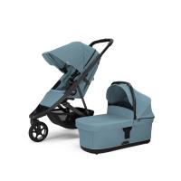 Thule Spring 2 Buggy 2-in-1 - Mid Blue On Black | Thule Reiswieg - Mid Blue | Reiswieg Adapters