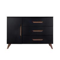 TWF Commode XL 3 Laden 1 Deur Modena Walnoot
