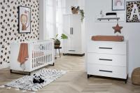 TWF Ledikant 60 x 120 - Commode 3 Laden - Hanglegkast 2 Deuren/1 Lade Torino