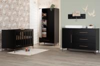 TWF Ledikant 70 x 140 - Commode XL 3 Laden 1 Deur Modena Metaal