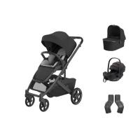UPPAbaby Cruz V3 Kinderwagen Jake + UPPAbaby Cruz Autostoel Adapters + Baby-Safe Pro Autostoel - Pitch Black