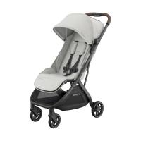 UPPAbaby Minu V3 Buggy - Savanna Pearl Gray Carbon Frame met Kastanje Bruin Leer