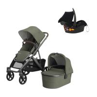 UPPAbaby Vista V3 Kinderwagen 3-in-1 - Evelyn | Kidsriver Autostoel - Curve - Black
