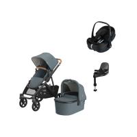 UPPAbaby VISTA V3 Kinderwagen 4-in-1 - Dillan | Joolz X Maxi-Cosi Pebble 360 Pro 2 Autostoeltje | Maxi-Cosi FamilyFix 360 Pro