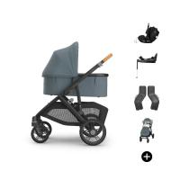 UPPAbaby VISTA V3 Kinderwagen Bundel - Dillan | Dubatti by Römer Babysafe Pro Autostoeltje | Dubatti by Römer Vario Base 5Z