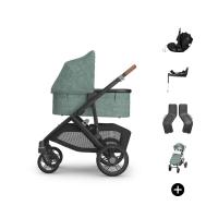UPPAbaby VISTA V3 Kinderwagen Bundel - Gwen | Dubatti by Römer Babysafe Pro Autostoeltje | Dubatti by Römer Vario Base 5Z