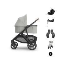 UPPAbaby VISTA V3 Kinderwagen Bundel - Savannah | Dubatti by Römer Babysafe Pro Autostoeltje | Dubatti by Römer Vario Base 5Z