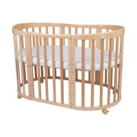 Waldin Oval Combibed 7‑in‑1 - Natural inclusief matras