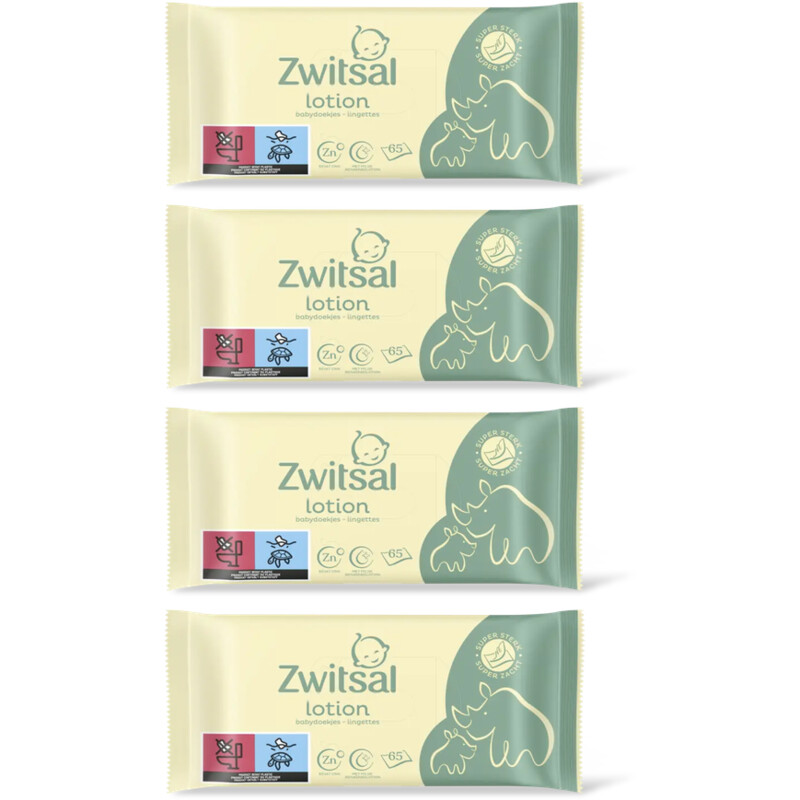 Zwitsal Baby lotion billendoekjes 4-pack